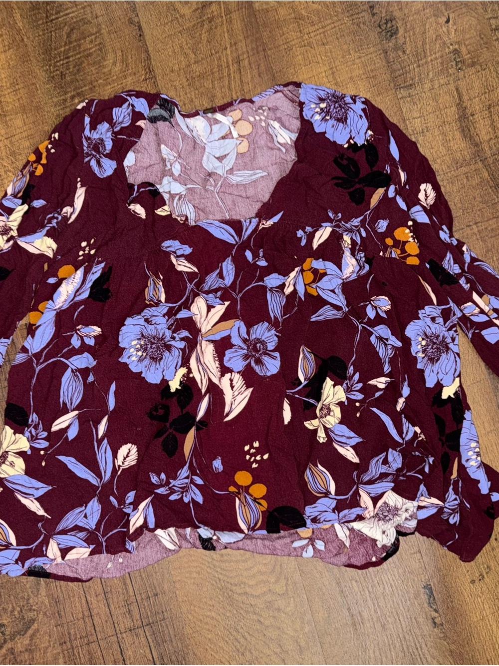 Free people Bella floral bell sleeve tunic